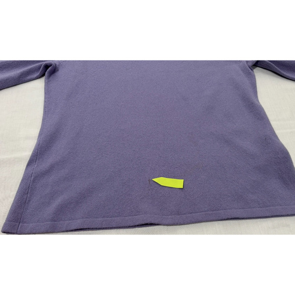 Vtg Petite Sophisticate Silk Cashmere Lavender Turtleneck Sweater Sz S Stretch - Picture 5 of 10